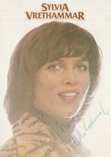 original signiertes Autogramm von Sylvia Vret...