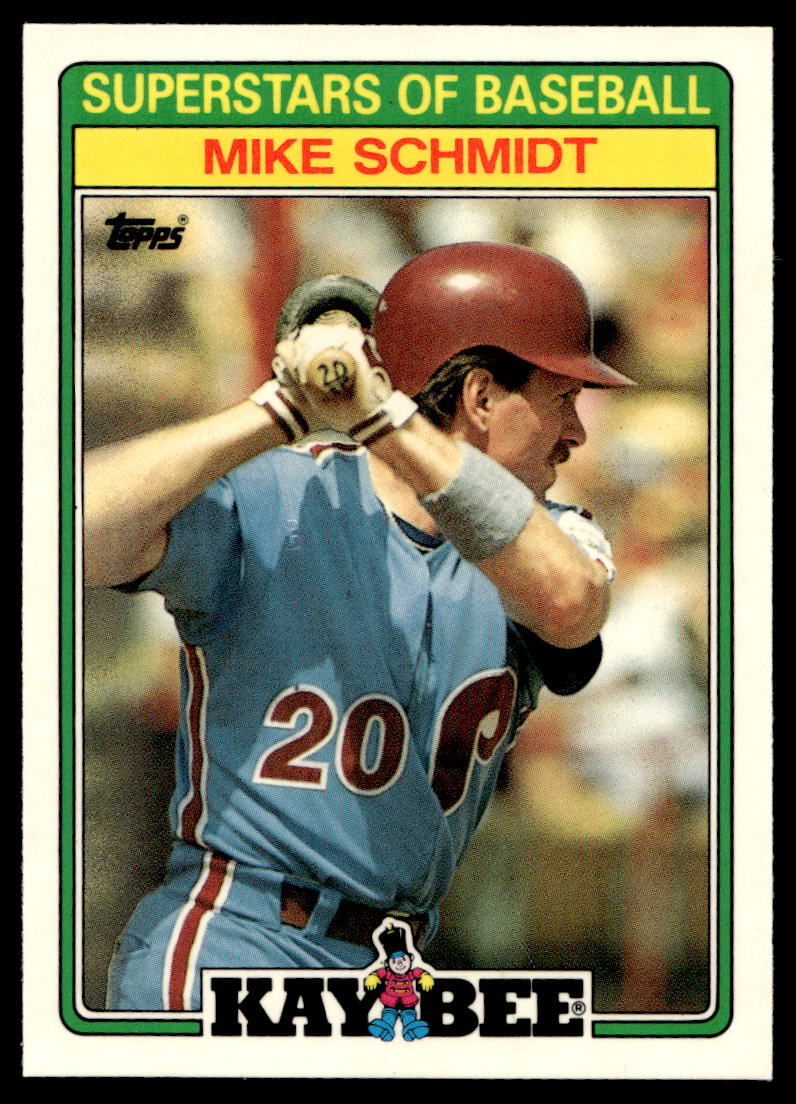 1988 Topps Kay-Bee Superstars of Baseball #27 Mike Schmidt Phillies EX-EXMINT