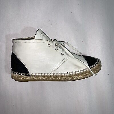 chanel white wedge sneakers