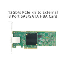 SAS3008-8E 12Gb/s PCIe  8 to External 8 Port SAS/SATA HBA Card