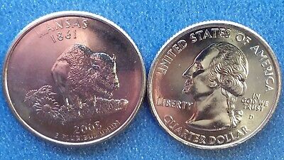 2005 D West Virginia Statehood Quarter Uncirculated from an OBW Roll Ships Free