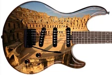 Guitar Skin Axe Wrap Re-skin Electric Bass Reface DIY Gadiators Colosseum 1670