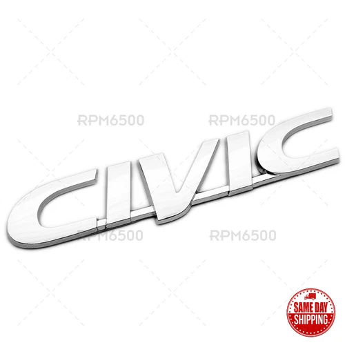 For 1996-2000 Honda Civic Rear Trunk Lid Chrome Letter Logo Badge Emblem Sport