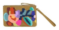Oilily Cleo Clutch Clutch Tasche Plantation Khaki Bunt Neu