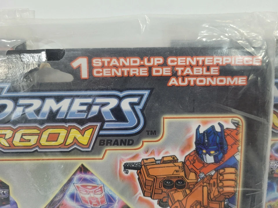 Lote de 3 Transformers Energon Stand-Up Fiesta de Cumpleaños Centro de Mesa Decoración Nuevo en Paquete Foto 4 de 4