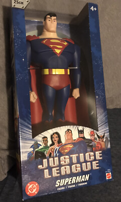 Justice League 10'' Superman Figure 2003 Mattel NEW Factory Sealed