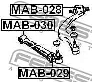 MAB-028 FEBEST Control Arm-/Trailing Arm Bush for ,CHRYSLER,DODGE,EAGLE,MITSUBIS