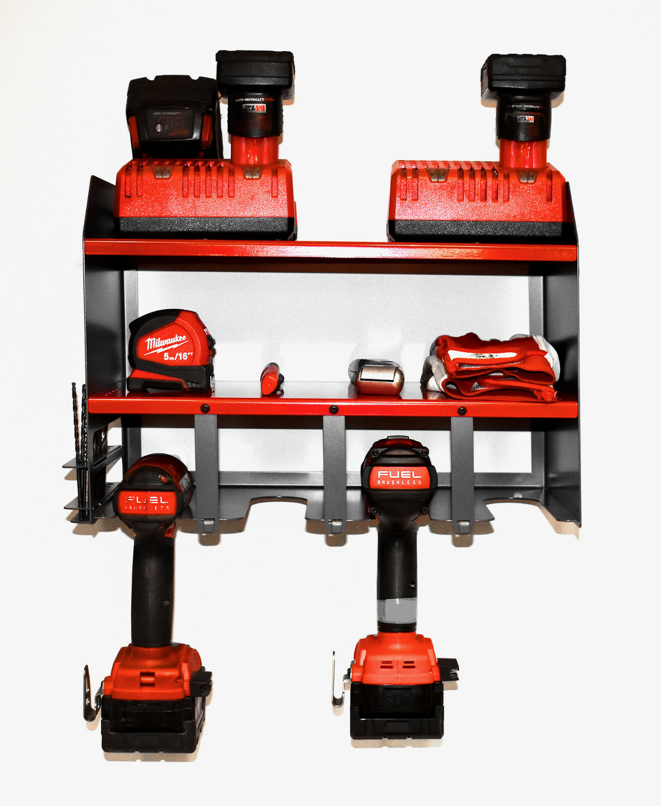 Drill Driver Battery Charger Tool Rack Shelving Storage Workshop ...