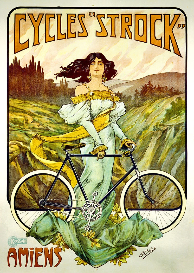 Cycles Strock Vintage Bicycle Poster Print Art Advertisement - Cycling -  Bike