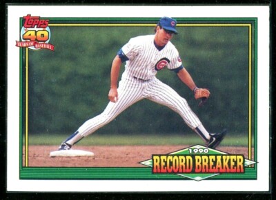 1991 Topps 40 Years Of Baseball Record Breaker Ryne Sandberg #7