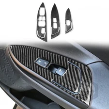 For Hyundai Veloster JS N 19-22 Real Carbon Fiber Window Lift Switch Panel Cover
