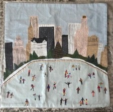 West Elm ICE SKATING Pillow Cover 20"sq. New with Tags