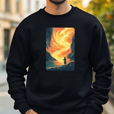 Wizard On Fire Sweatshirt Cosy And Perfect For Any Occasion S To 4XL