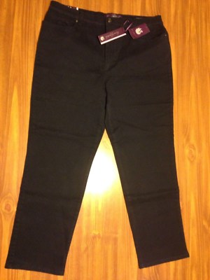 Gloria Vanderbilt Jeans Amanda Women 16 Short Slimming Tapered Leg Classic Blue