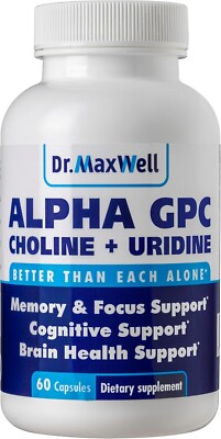Alpha GPC 600Mg + Uridine, a Choline Enhancer. Better than Alpha-Gpc or Uridine