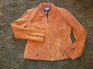 orange suede jacket