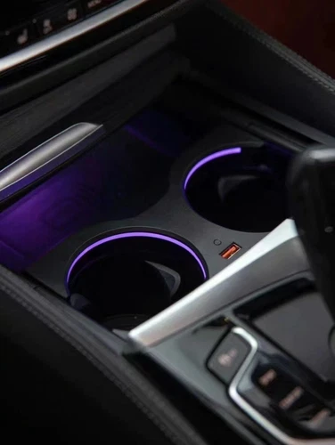 Soporte de taza de agua panel ajuste luz ambiental apto para BMW Serie 5 G30 G38 2018-2022 - Imagen 7 de 7