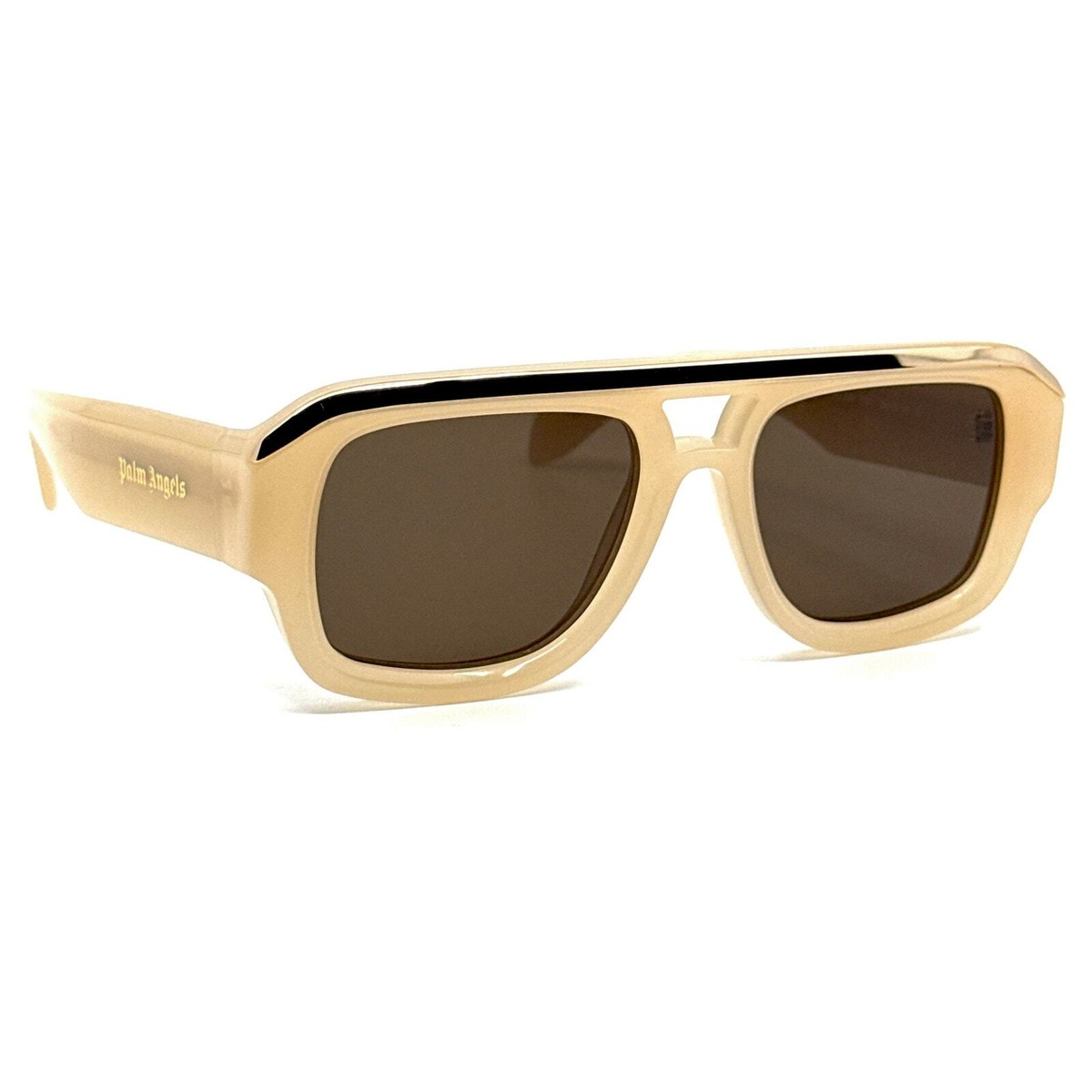 NEW PALM ANGELS SUNGLASSES Angel sunglasses in Black Dark Grey | Palm Angels® main image 3