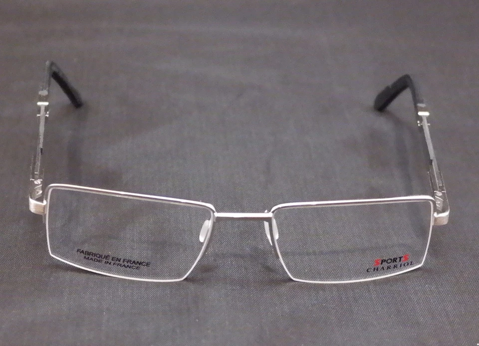 正品 Charriol 眼镜框 SP2363 C3 运动碳金属铬黑色 — 第 2/4 张图片