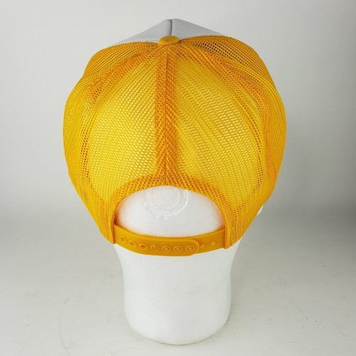 1990 Yellow 76 Trucker Appreciation Month Snapback Hat Yupoong Trucker - Picture 6 of 9