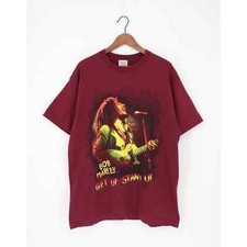 BOB MARLEY GET UP STAND UP 1993 MADE IN USA TEE BURGUNDY XL
