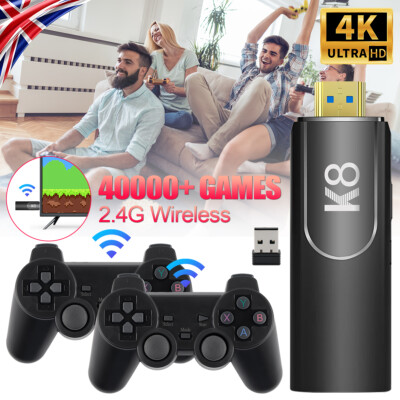 K8 Gaming Console 4K HDMI 64GB Expandable Memory 40000+ Preloaded Games FastShip