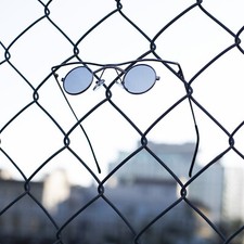 Small Round Gothic Victorian Steampunk Sunglass Silver / Gray Lens - Emmett