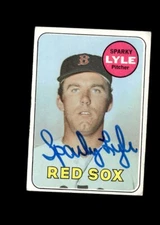 Sparky Lyle 1969 Topps Red Sox authentic autographed card