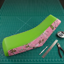 Suzuki Lt230 Quad Sport Seat Cover 1985 To 1988 Green Camo Vinyl Seat Cover