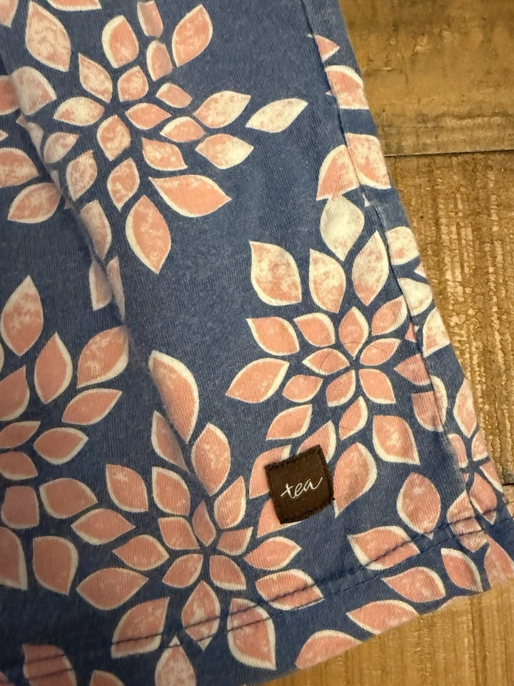 Tea Collection Girls Floral Empire Dress Size 5 Cotton - Image 4 of 4