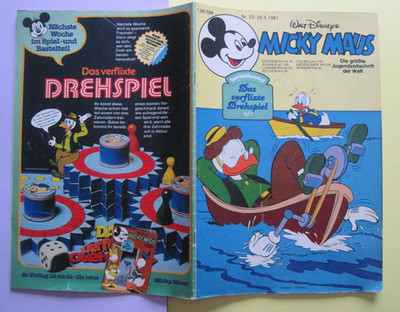 Micky Maus 1981 |  Nr. 22  | Ehapa | Z 1-2 | mit SM und Beilage Drehspiel
