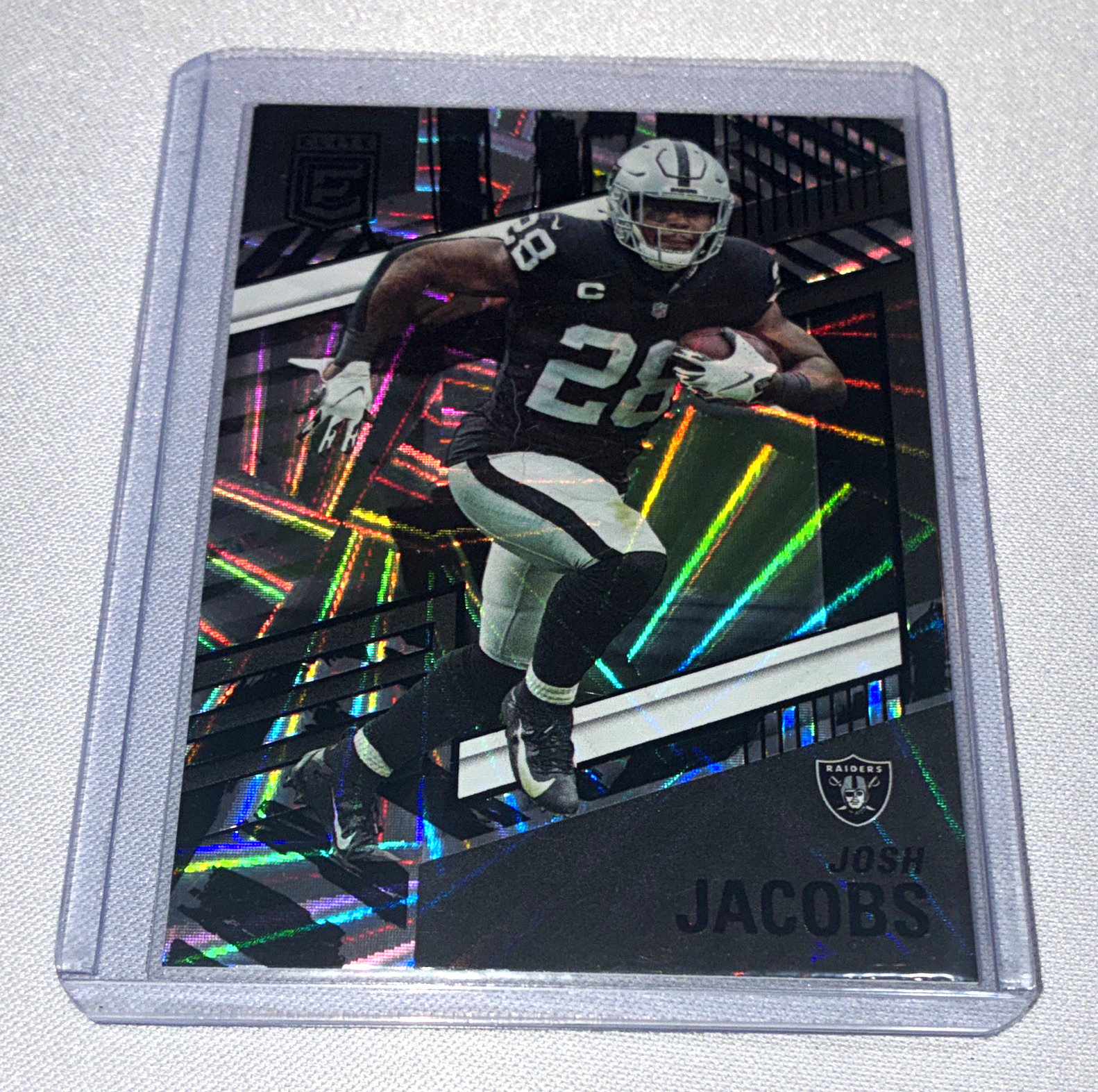 Panini 2022 Donruss Elite Josh Jacobs Raiders #41 Parallel Razzle Dazzle