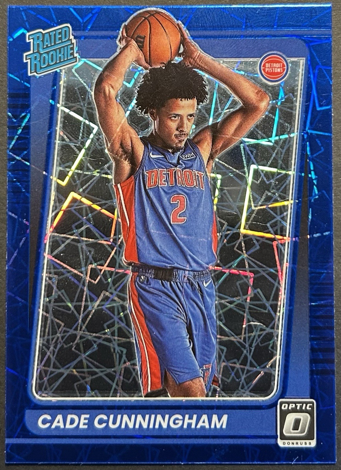 Cade Cunningham 2021 Donruss Optic #161 Blue Velocity Prizm RC Rookie Pistons