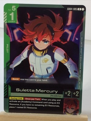 Suletta Mercury GD04-085 R Phantom Aria Rare Foil New Gundam Card