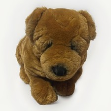Dakin Lou Rankin Friends Shar Pei Crumply Puppy Dog Plush 14" Soft Stuffed Toy