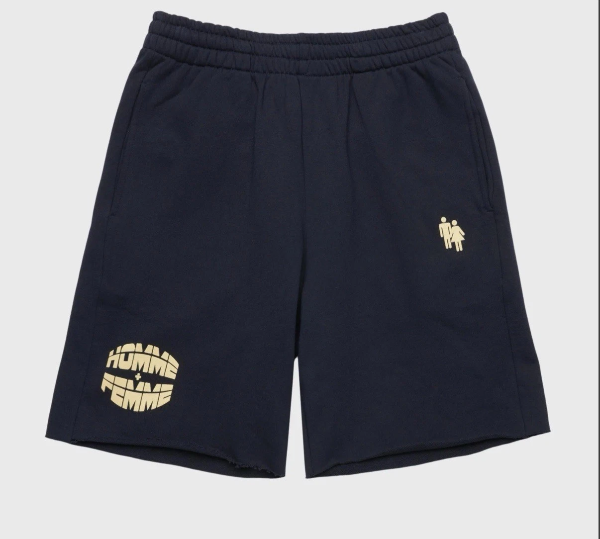 PDSF HOMME + FEMME LA logo sweat short Ami Supreme Palace pyrex blanc cassé