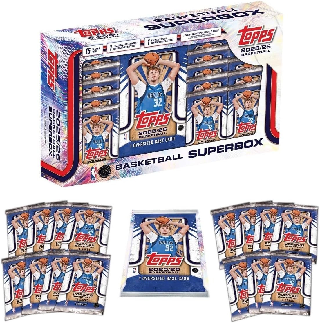 Lot Of (3) 2025 - 26 Topps Basketball SuperBox NBA Flagship