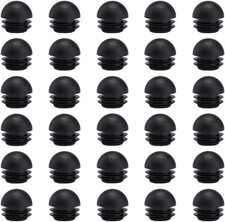 30PCS Round End Caps Plugs Chair Leg Inserts, Plastic Round Tube Inserts Chair L