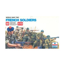 ESCI 205 WWII French Soldiers 50 Figures 1/72 scale MIB