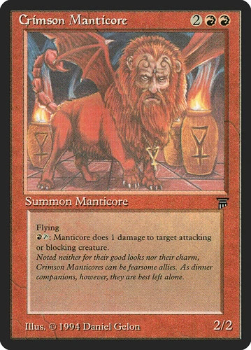 Crimson Manticore Legends LP MTG