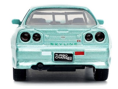 BRIAN'S NISSAN SKYLINE GT-R BNR34 RHD TURQUOISE FAST & FURIOUS 1