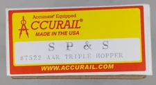 Accurail 7522 Scale HO Spokane Portland and Seattle AAR Triple Hopper Kit#:21018