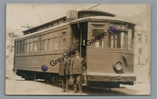 RPPC Trolley Valencia Line SAN FRANCISCO CA California Real Photo Postcard