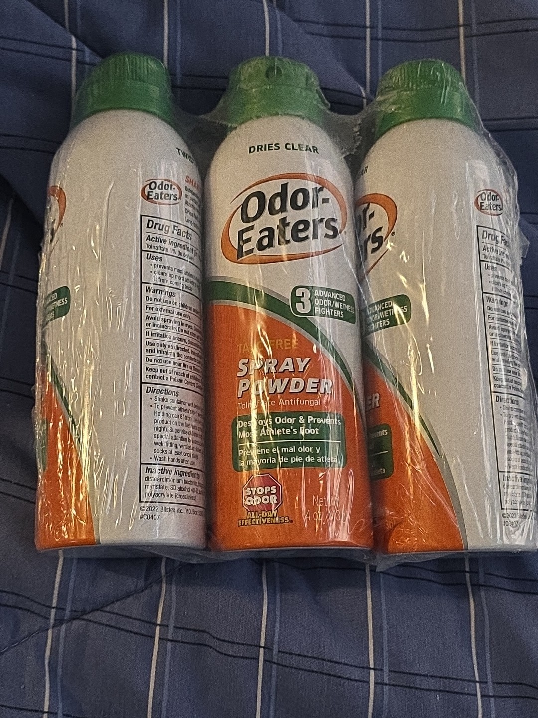 3 Odor-Eaters Foot Spray Powder 4 Oz (Packaging May Vary)  Expiration 01/2026