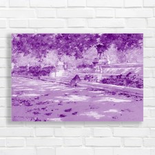 Vibrant Natures Embrace Purple Canvas Print Large Picture Wall Art