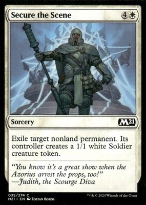 Secure the Scene 035/274 M21 MTG Magic the Gathering card
