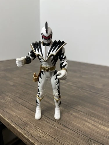 Vintage Power Ranger Lightning Dino Thunder White Figure 2003