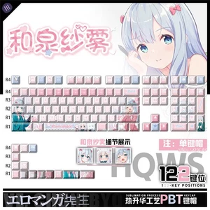 Anime Eromanga Sensei Izumi Sagiri PBT Capuchon clé 122pcs Set pour clavier mécanique