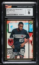 1997 Upper Deck Bandai MLS Gold Eddie Pope #50 CGC 6