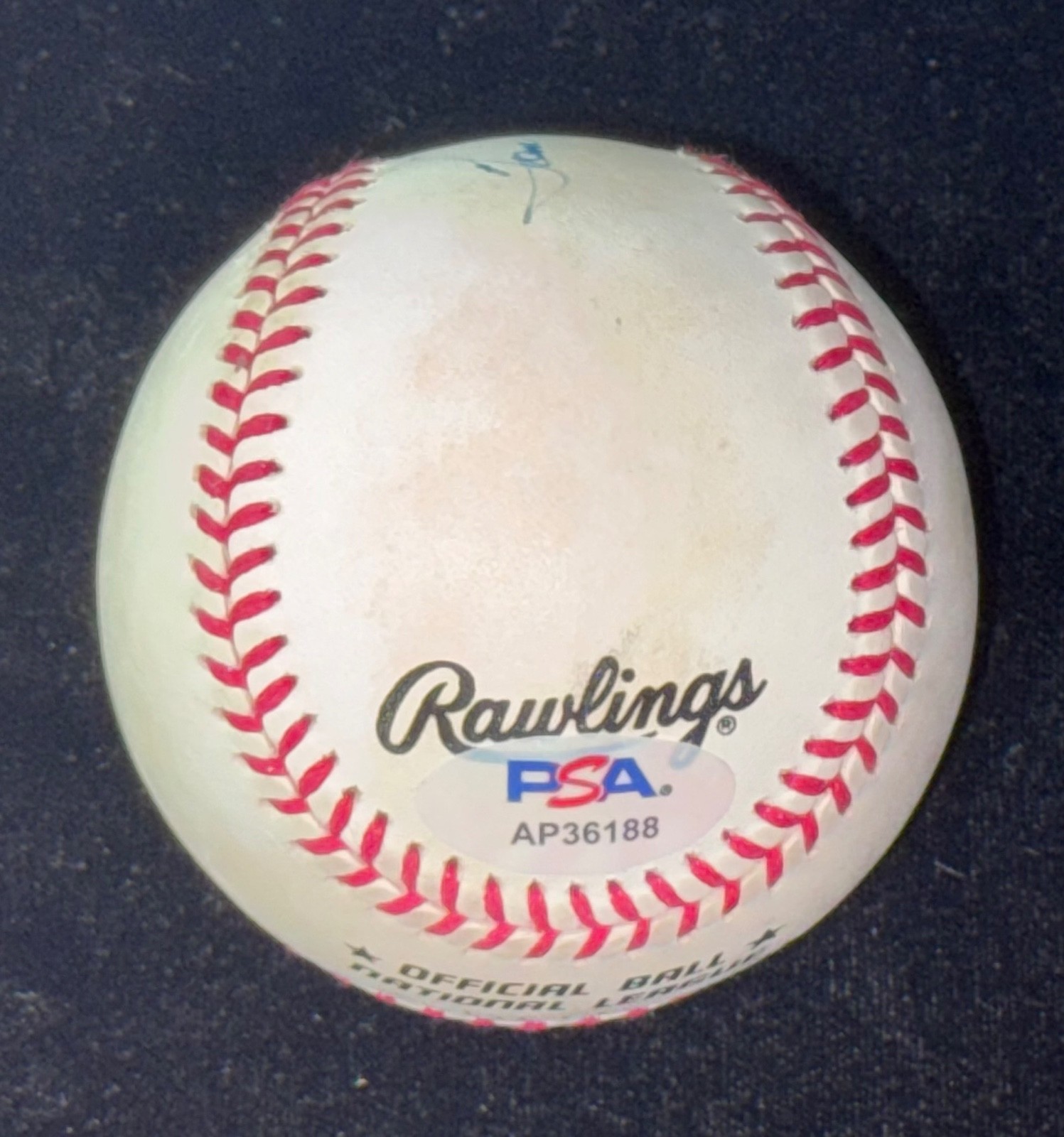 Signed Tom Cheney Baseball Autograph 21 K's Strikeouts MLB Record Auto Ball PSA view 4